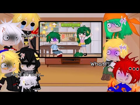 Pro Heroes reacts to “ Deku has Siblings?! “ || BNHA/MHA || ft.Inko || Requested || 🥀 Gacha Club 🥀
