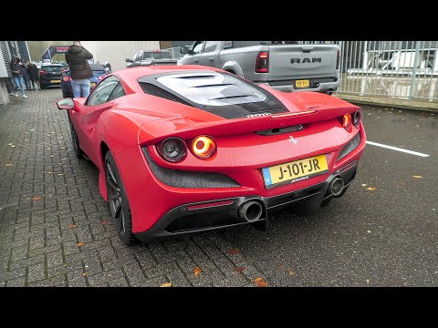 Ferrari F8 Tributo with Akrapovic Exhaust - Revs & Accelerations !