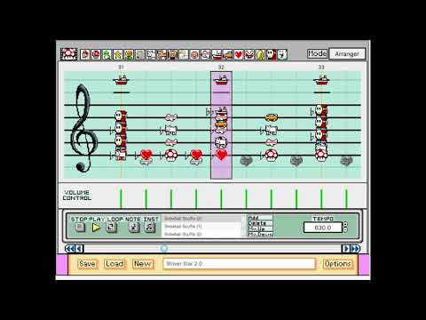 Mario Paint | Snowball Scuffle - Kirby's Return to Dream Land [Ver. 2]