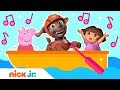 Row Row Row Your Boat W Blaze Peppa Pig Dora Nick Jr Nursery Rhymes Nick Jr
