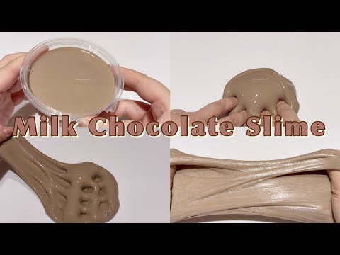 【音フェチ】 ミルクチョコスライム🍫 milk chocolate slime 【ASMR】【satisfying】