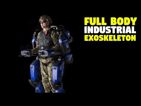 Battery Powered Full Body Exoskeleton Robot That Enhances Human Productivity!