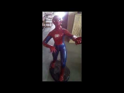 Spider man statue, for interior decor and exterior decor