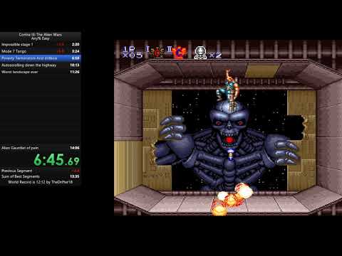 Contra III: The Alien Wars Speedrun Any% easy Speedrun in 13:34
