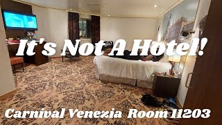 Carnival Venezia (and Firenze) Room 11203. 4J Accessible Interior With Picture (Walkway View) 