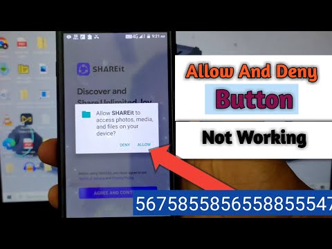 Allow and Deny Button not work || permision button not work how to fix
