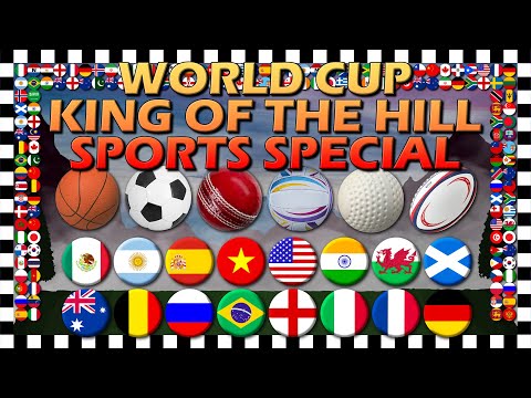 World Cup King of the Hill Sports Special - Marble Race Algodoo