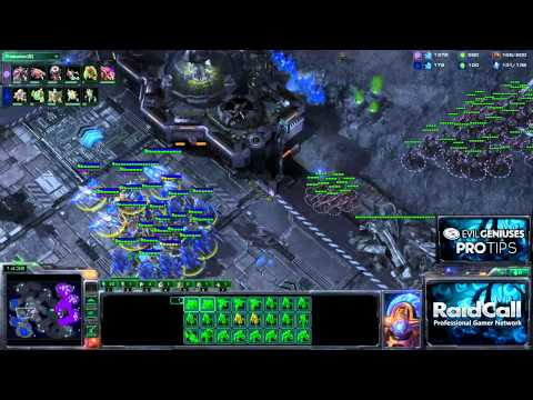 RaidCall Pro Tips: EG.Machine Shows a Early 3 Base Build ZvP