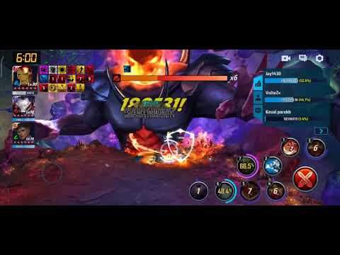 Mff F2p|| Jean Grey T4 16% Pierce vs Iron man T4 10% Pierce with rage on Combat Day!!