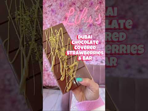 Viral Dubai Chocolate 🍫 Covered Strawberries and Bar!!