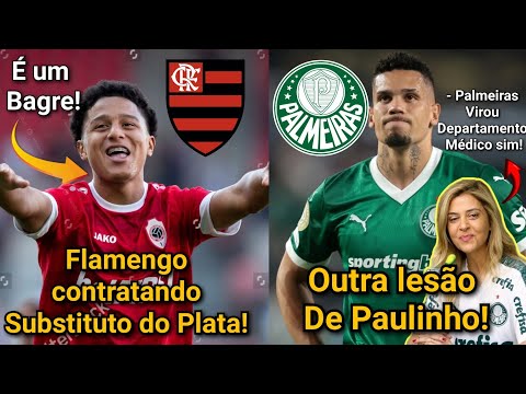 Flamengo contratando um bagre para lugar de Plata! Palmeiras virou departamento médico.