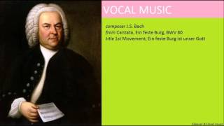 J.S. Bach, Cantata, Ein feste Burg, BWV 80: Movement 1 (Edexcel AS Level Music)