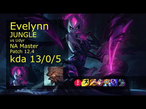 Rank 5 NA Evelynn: Jungle vs Udyr