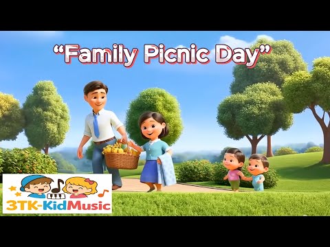 🧺🌞🎶“Family Picnic Day”  |  Nursery Rhymes & Kids Songs | 3TK-KidMusic