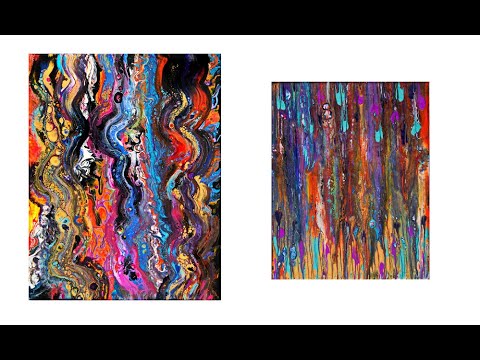 #6829-30 Double Do-over Cotton Rag Swipes Fluid Acrylic  Contemporary Art-2.20.20 art therapy