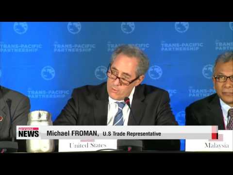 貿易部長達成TPP協議 세계 최대 ′메가 FTA′ 홍생한다...12개국 곧 TPP 비준 수 (Trade ministers reach agreement on TPP 세계 최대 ′메가 FTA′ 탄생한다…12개국 곧 TPP 비준 착수)