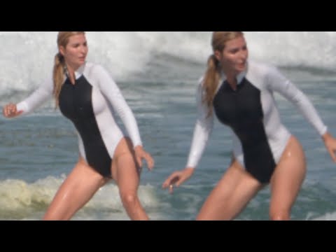 Ivanka Trump in swimsuit on Costa Rica Beach