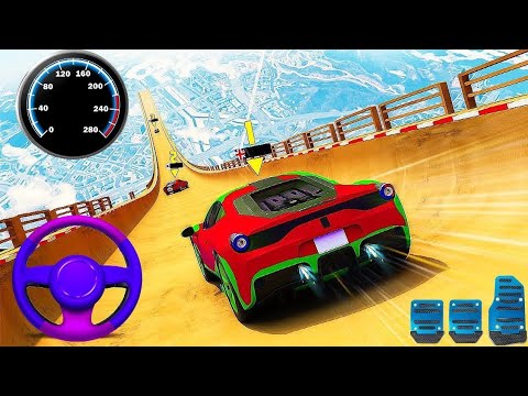 Crazy Ramp Car  Stunts Racing 2024 - Impossible GT Car Mega Tracks Simulator 3D: Android Gameplay