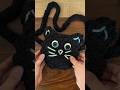 cardboard loom woven black cat bag 🐈‍⬛ #easycraft #kidcrafts #halloween