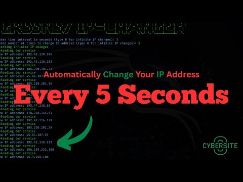 How to Automatically Change Your IP Address Every 5 Seconds in Kali Linux | Educational Guide