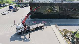 Scania R480 8×2 con grúa Palfinger PK 74002 con pluma extensible