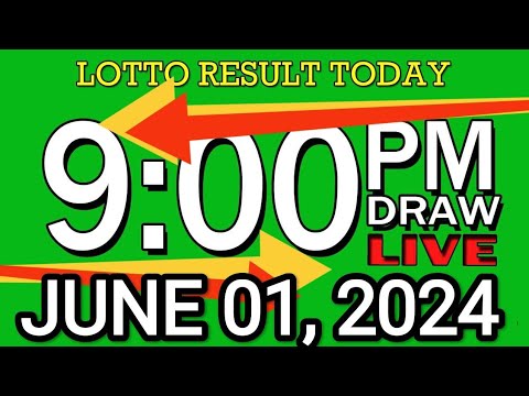 LIVE 9PM LOTTO RESULT TODAY JUNE 01, 2024 #2D3DLotto #9pmlottoresultjune1,2024 #swer3result