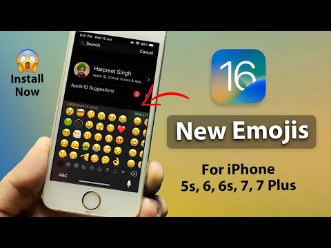 Get iOS 16 New Emojis in iPhone 6, 6s, 5s, 6Plus, 7, 7Plus || iOS16 New Emojis For Older iPhones🔥🔥