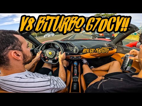 FERRARI 488 AND MERCEDES CLA45 AMG ACCELERATING EVERYTHING IN THE ROLE!!🔥🚀