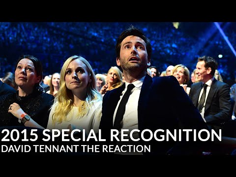 David Tennant's NTA Special Recognition - His Reaction
