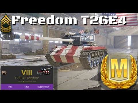 Freedom T26E4 Ace Tanker Battle, World of Tanks Console.