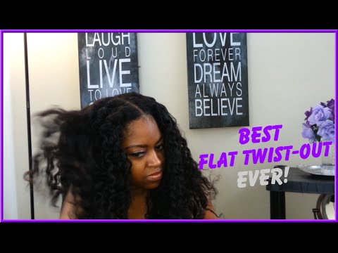 Best Flat Twist-Out Ever! | Naturally Yoni Hair Tutorial #4