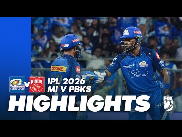 Mumbai Indians v Punjab Kings I Full Match Highlights I Game 24 IPL 2026 I Fox Cricket