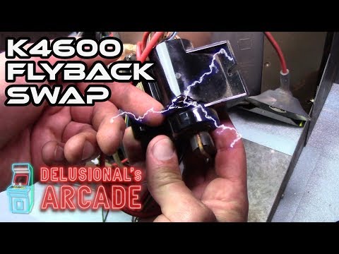 Wells Gardner K4600 Flyback Swap [Arcade CRT Monitor]