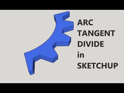 Arc tangent and divide in sketchup