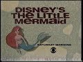 Disney S The Little Mermaid CBS Kid TV Promo 1992