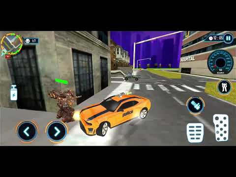 US Car Robot Fight Police Car Transport 2019 HD Trailer by 3bees studio