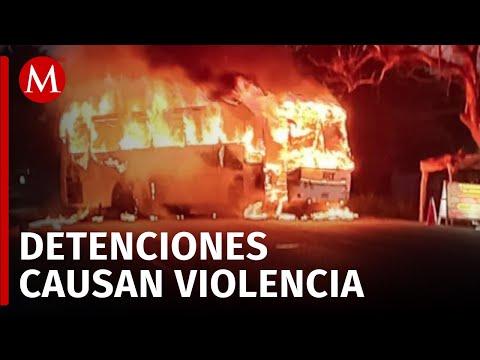 Gobernador de Tabasco da detalles de los operativos que desataron quema de autobuses en Cárdenas