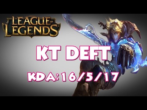KT Deft as Ezreal vs Ashe - Bot (KR Replay) League Of Legends
