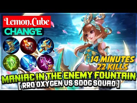 MANIAC In The Enemy Fountain [ RRQ Oxygen VS SDOG Squad ] Lemon.Cube Chang'e Mobile Legends Video