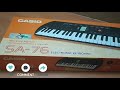 Unboxing CASIO SA 76 Electronic Keyboard Piano 2021