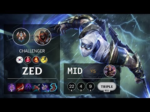 Zed Mid vs LeBlanc - KR Challenger Patch 10.5