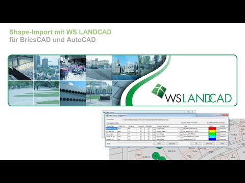 WS LANDCAD für den Shape-Import unter BricsCAD und AutoCAD