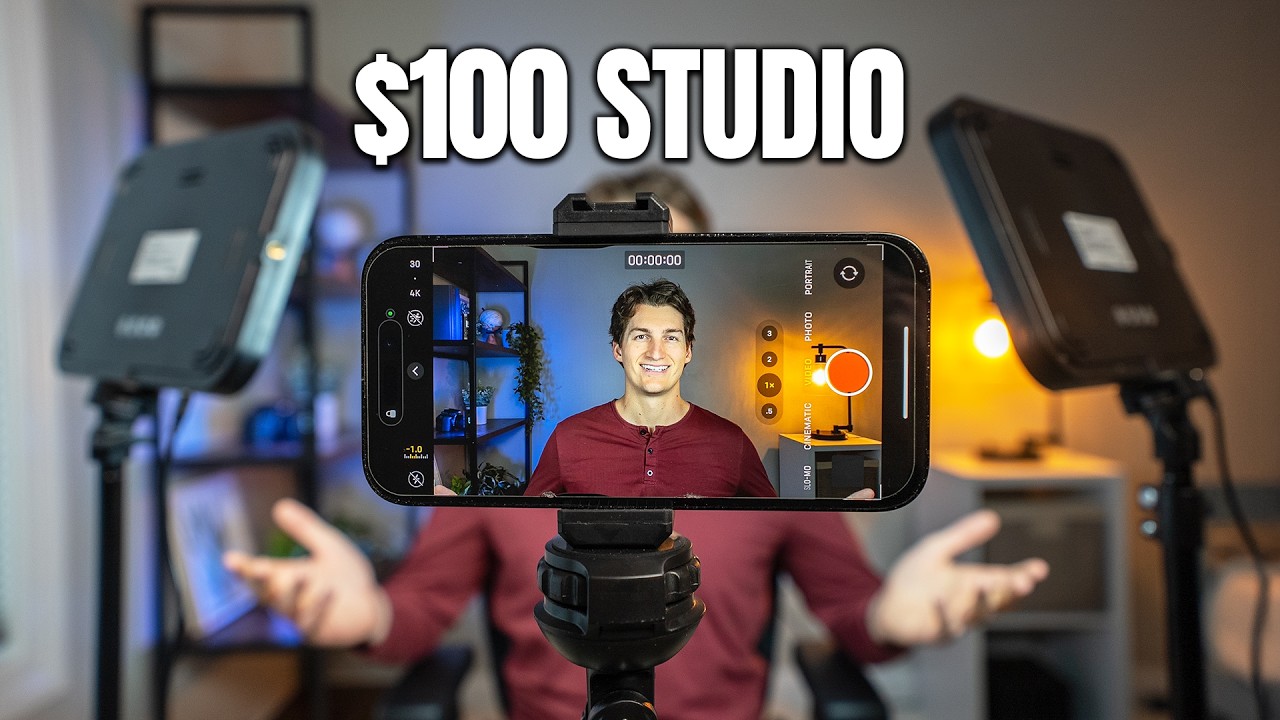 $100 Cinematic YouTube Studio Setup (Full Guide)