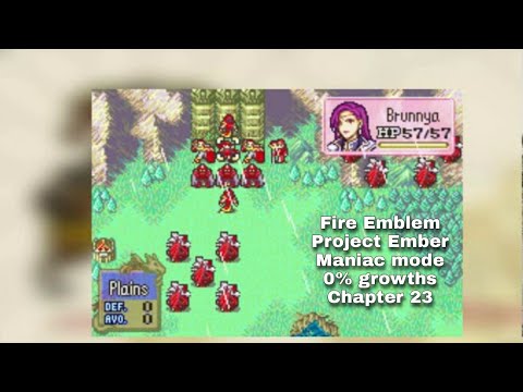 Fire Emblem 6 Project Ember Maniac mode 0% growths Chapter 23
