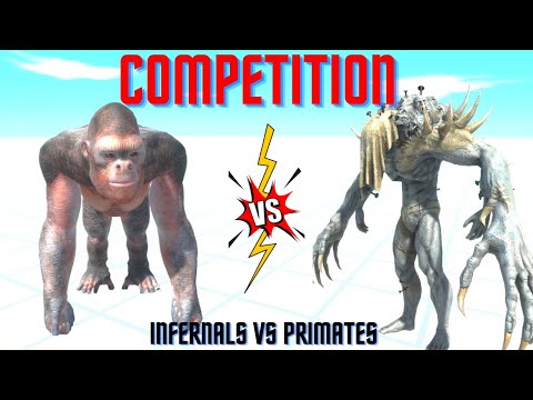 COMPETITION - PRIMATES VS INFERNALS   ANIMAL REVOLT BATTLE SIMULATOR
