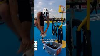 Respect shown with a high-five in men's triathlon at 2022 Commonwealth Games