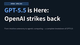 GPT-5.5 "Spud" Is Here: OpenAI strikes back