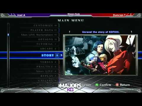 NWM4 - KOFXIII Top 8 - Joel A (IOR/ROB/BIL) vs Duncan (KYO/VIC/TAK, DUO/VIC/TAK) - Winners Finals