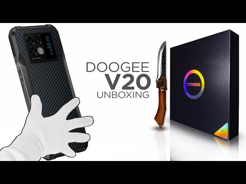 Doogee V20 RUGGED phone unboxing (Aesthetic) No voice ASMR