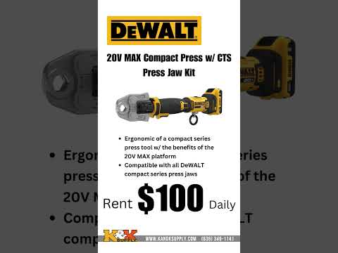 20V Max Pro Press w/ CTS Jaws from DeWALT